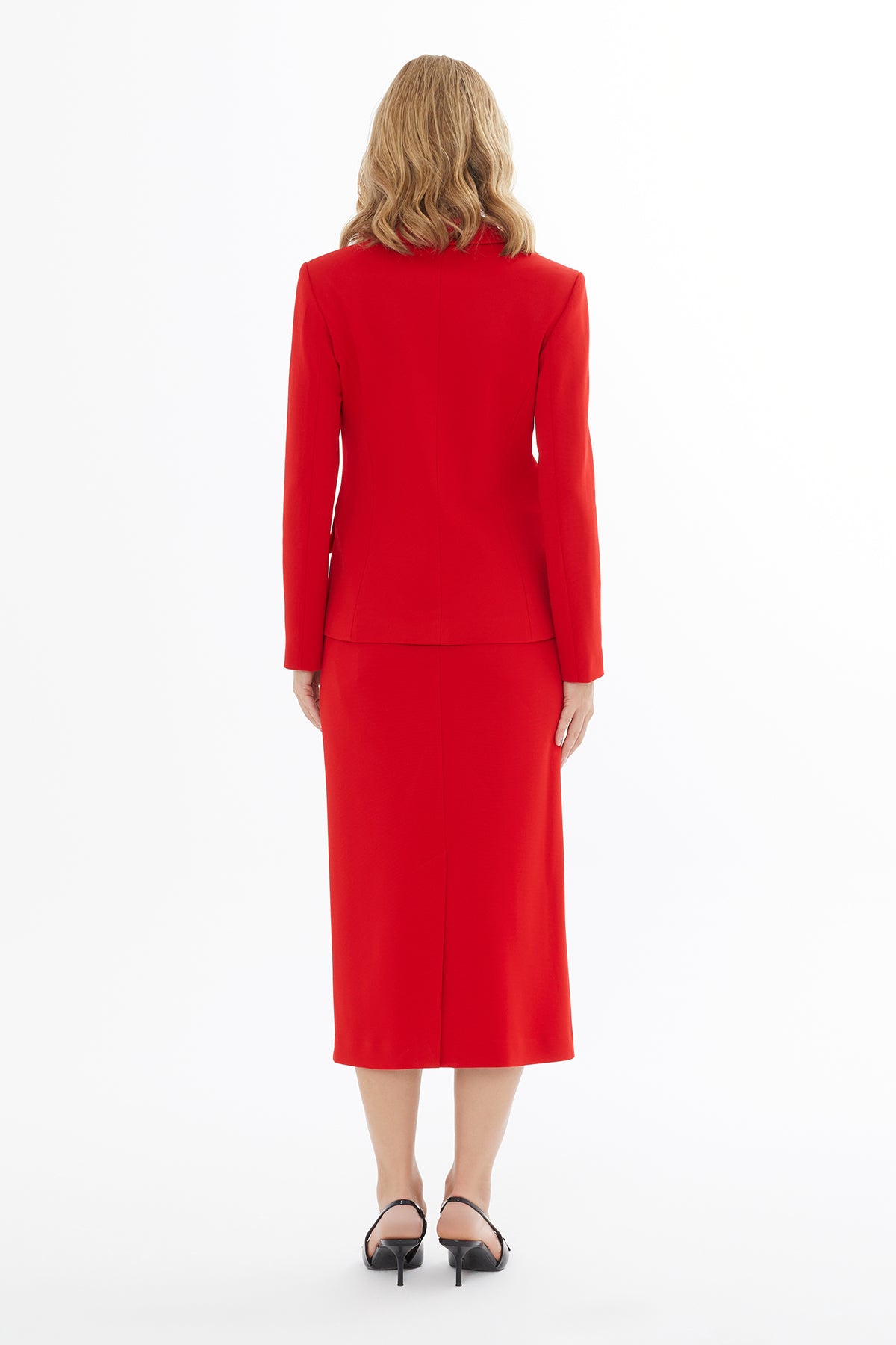 red women jacket